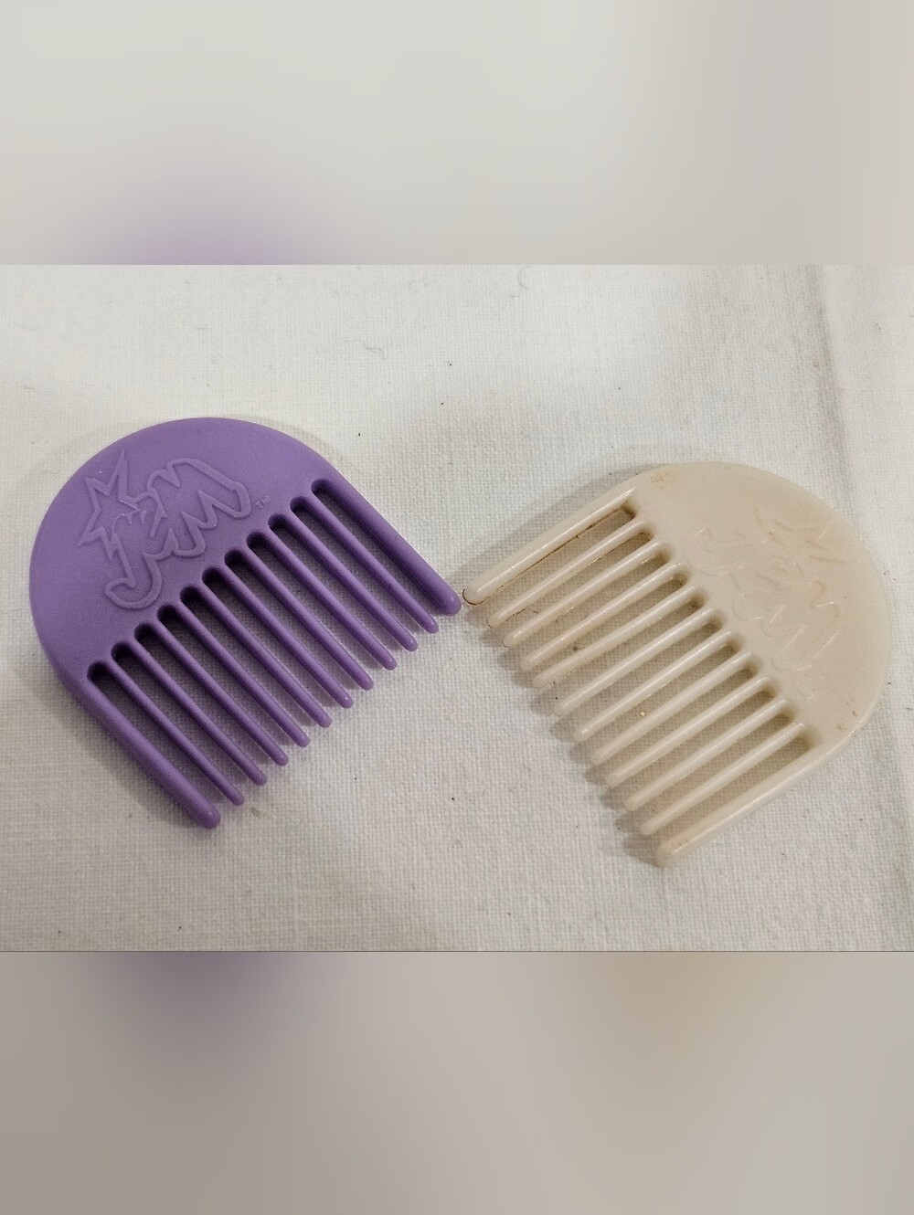 Lot of 2 Jem and the Holograms Doll Hair Brush Combs